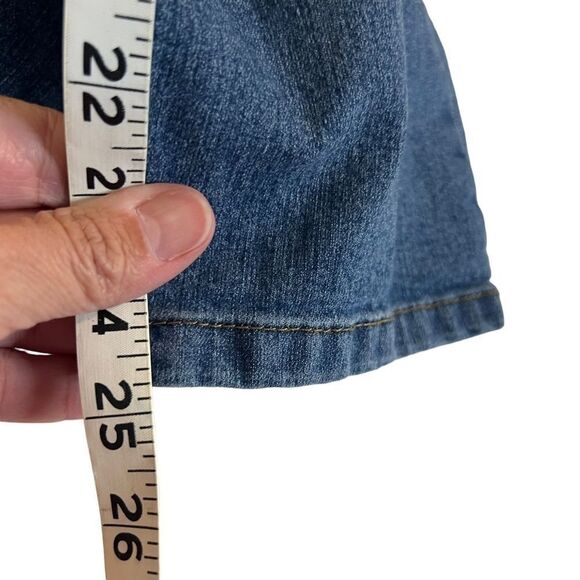 Woman Within blue denim stretch ripped distressed jeans 20W - Picture 12 of 12